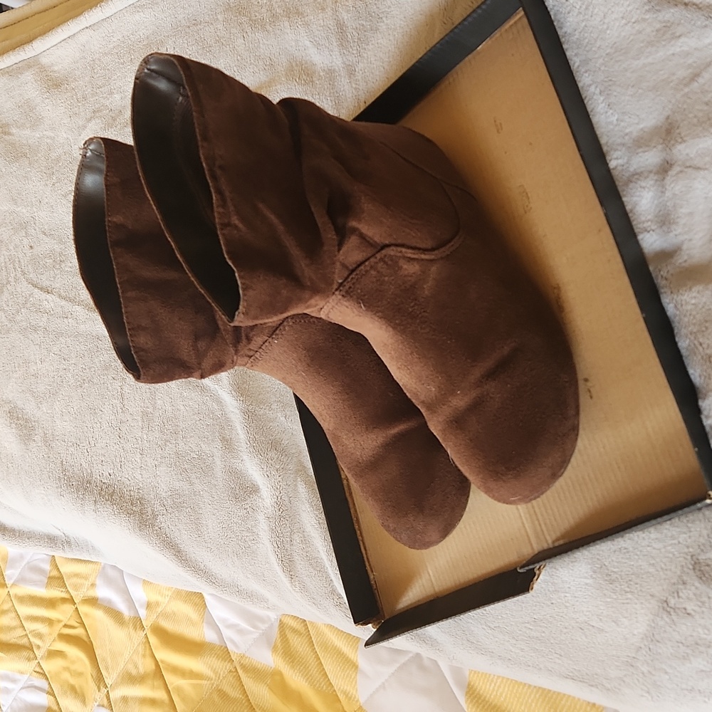Women's Ankle Boots, Brown, Size 9W
